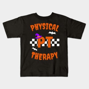 halloween pt physical therapist Kids T-Shirt